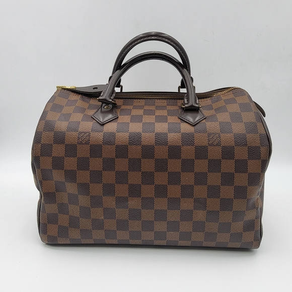 Louis Vuitton Damier Ebene Speedy 30, Authetic w/COA, lock & key included!!! - Picture 2 of 16